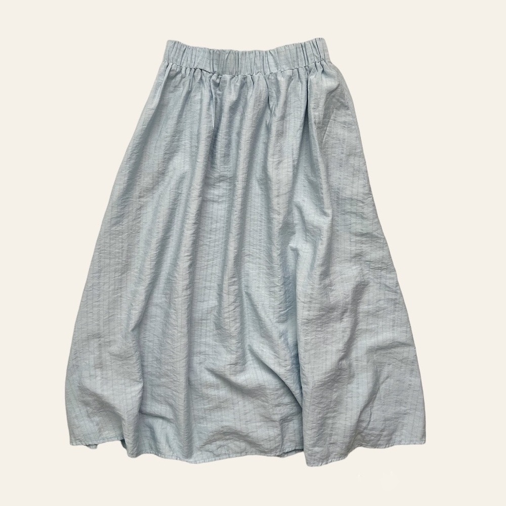 🌿 5/$15 Solid Elastic Waist Flared Skirt